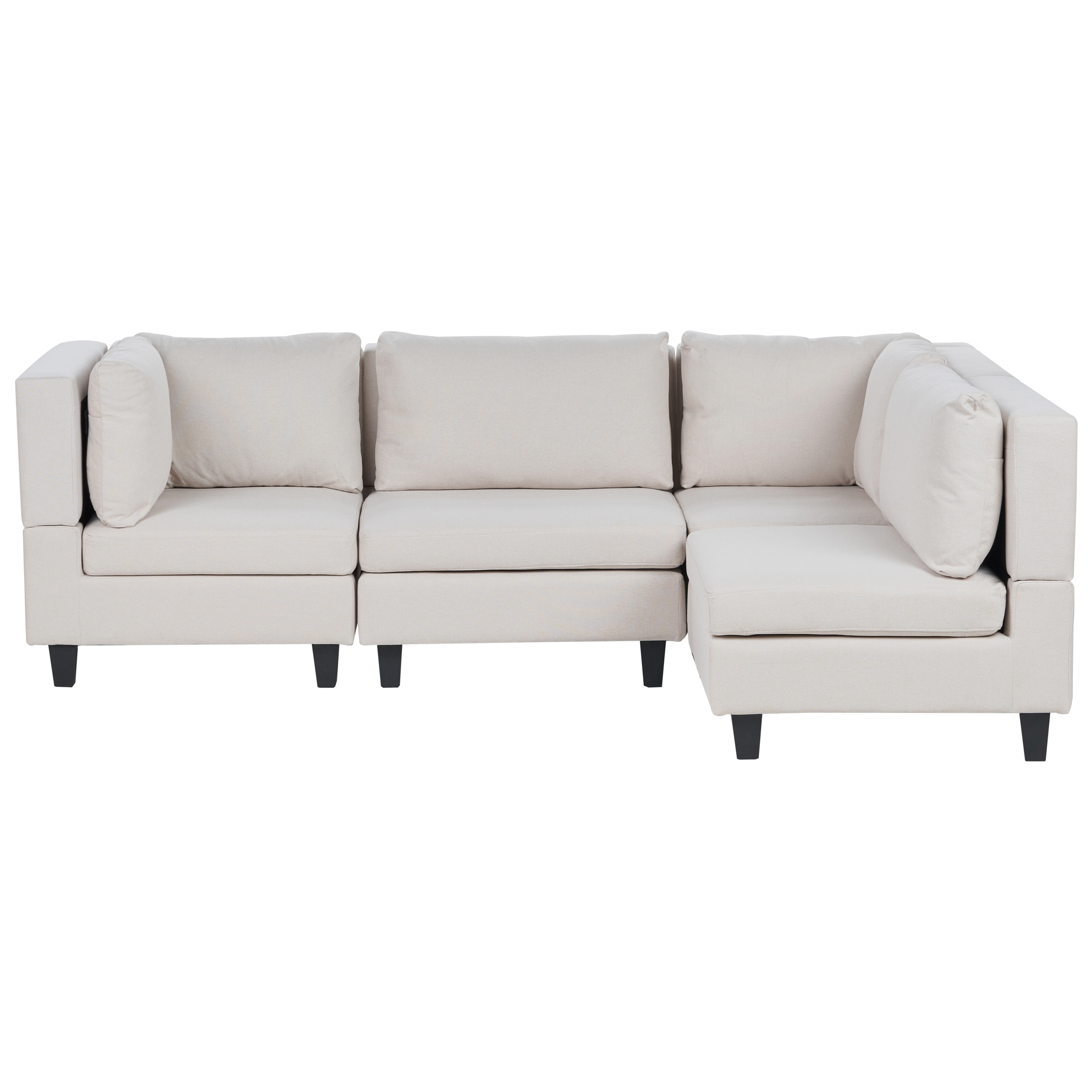 Hjørnesofa modul 4 personers UNSTAD Lys Beige Venstrevendt