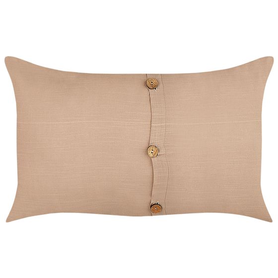 Sæt af 2 pyntepuder BANORI 30 x 50 cm Hør Beige Ensfarvet