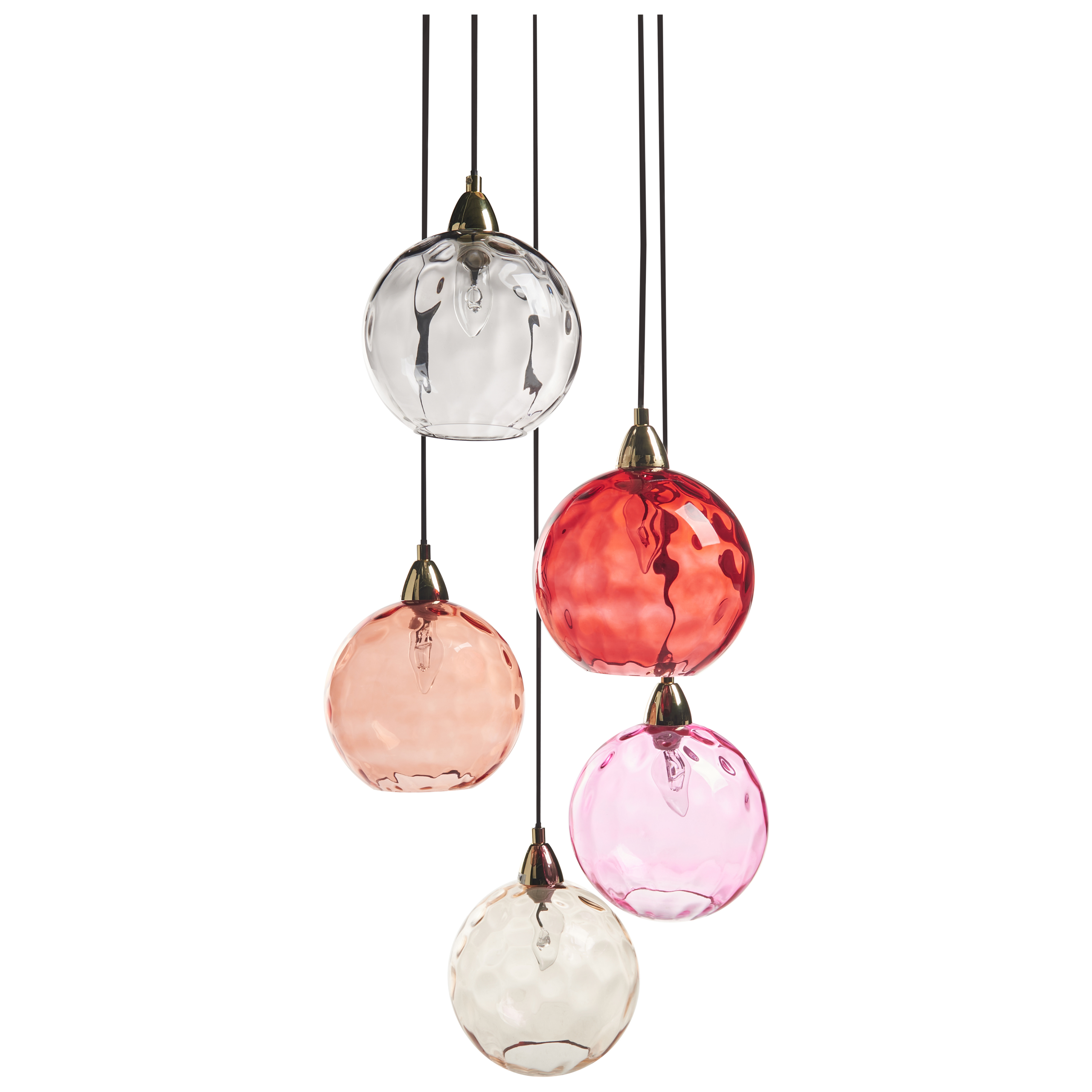 Loftlampe PABELLON Glas Rød