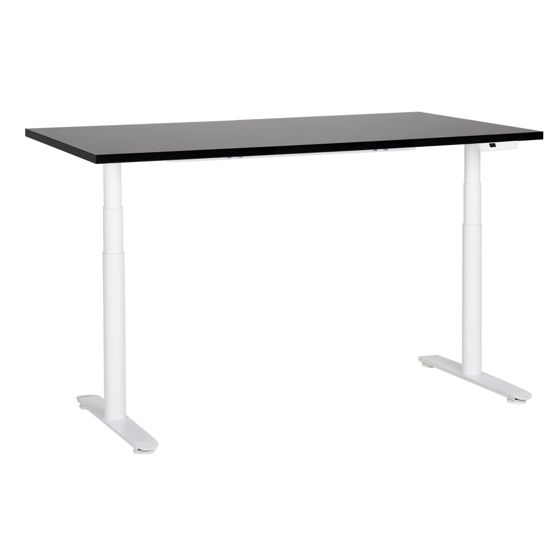 Elektrisk justerbart hæve sænkebord DESTINAS 160 cm 72 cm Sort/hvid