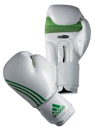 Adidas Box-Fit Boksehansker, hvit / grønn