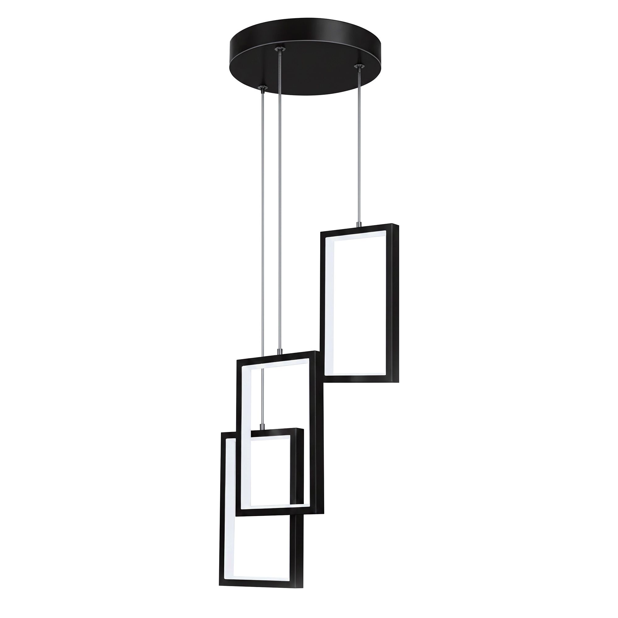 Toolight Pendellampe LHJ087-3CP LED Sort-hvid 20x20x20cm