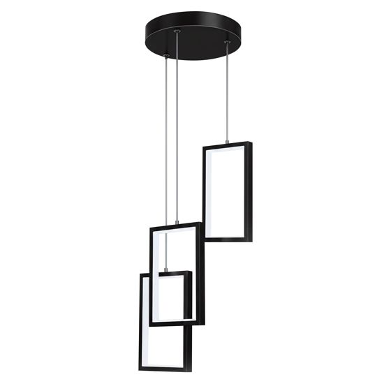 Toolight Pendellampe LHJ087-3CP LED Sort-hvid 20x20x20cm
