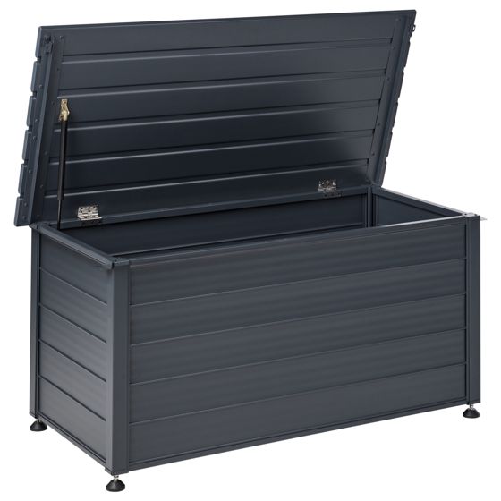 Opbevaringsboks CAMPALTO 123 cm 60 cm Metal Mørkegrå