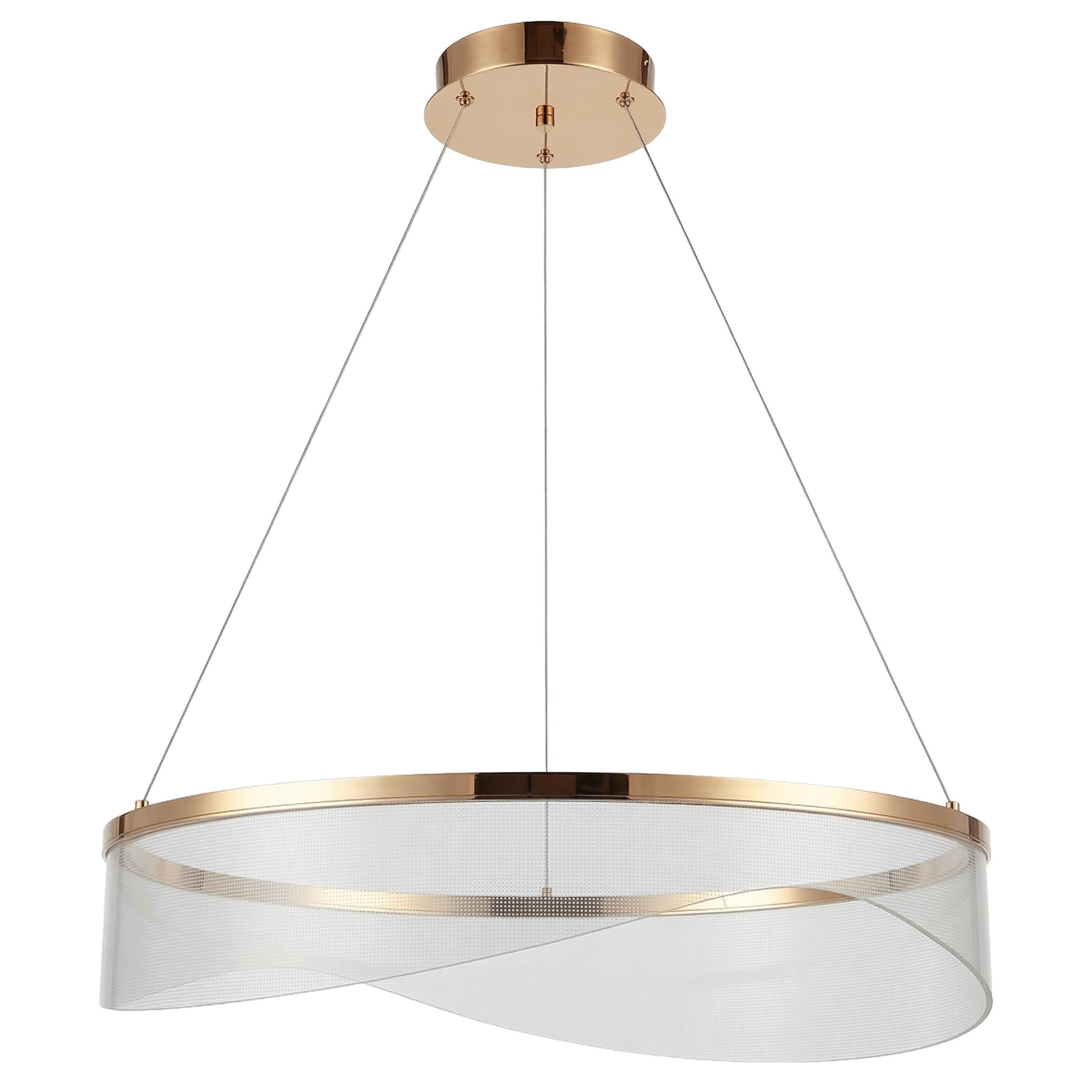 TOOLIGHT hængende loftlampe G144-CP GOLD 40cm Guld 12x40x40cm