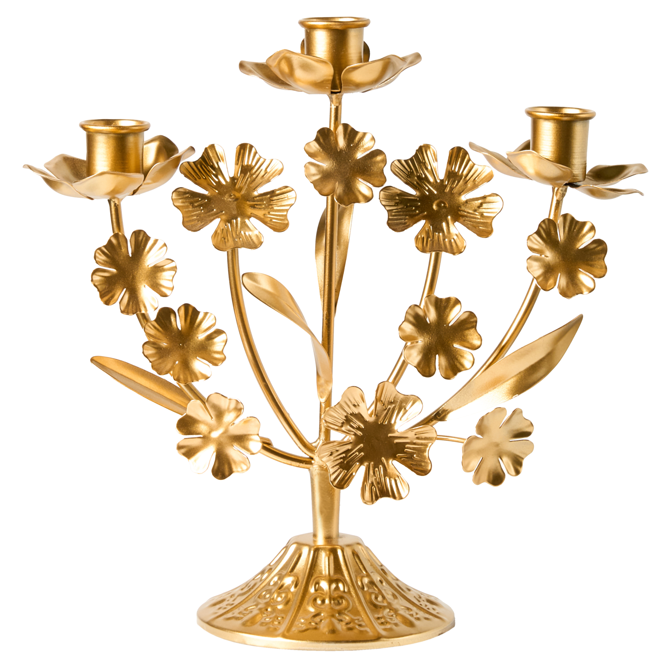 Lysestage RAMADA 25 cm Metal Guld