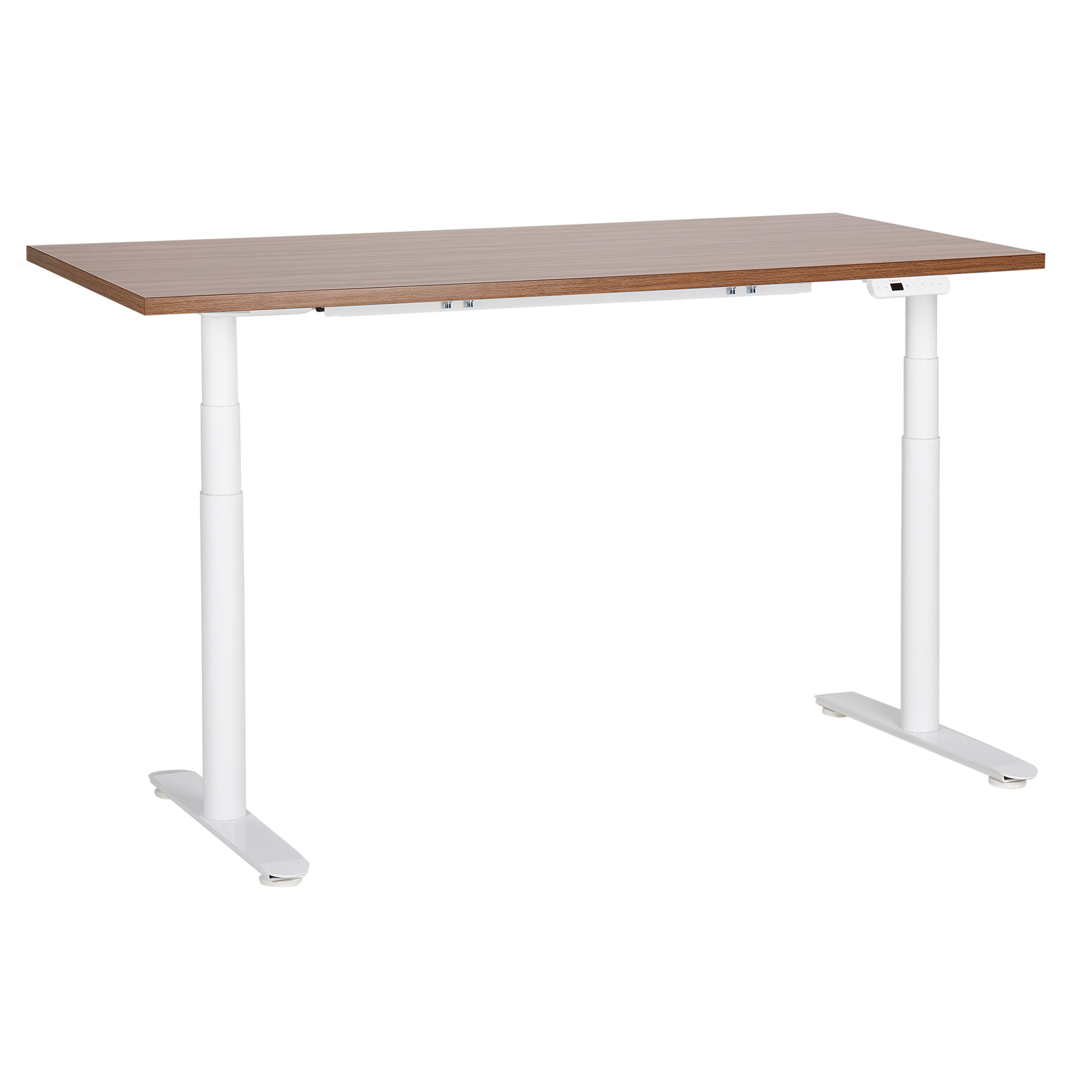 Elektrisk justerbart hæve sænkebord DESTINAS 160 cm 72 cm Brun/hvid