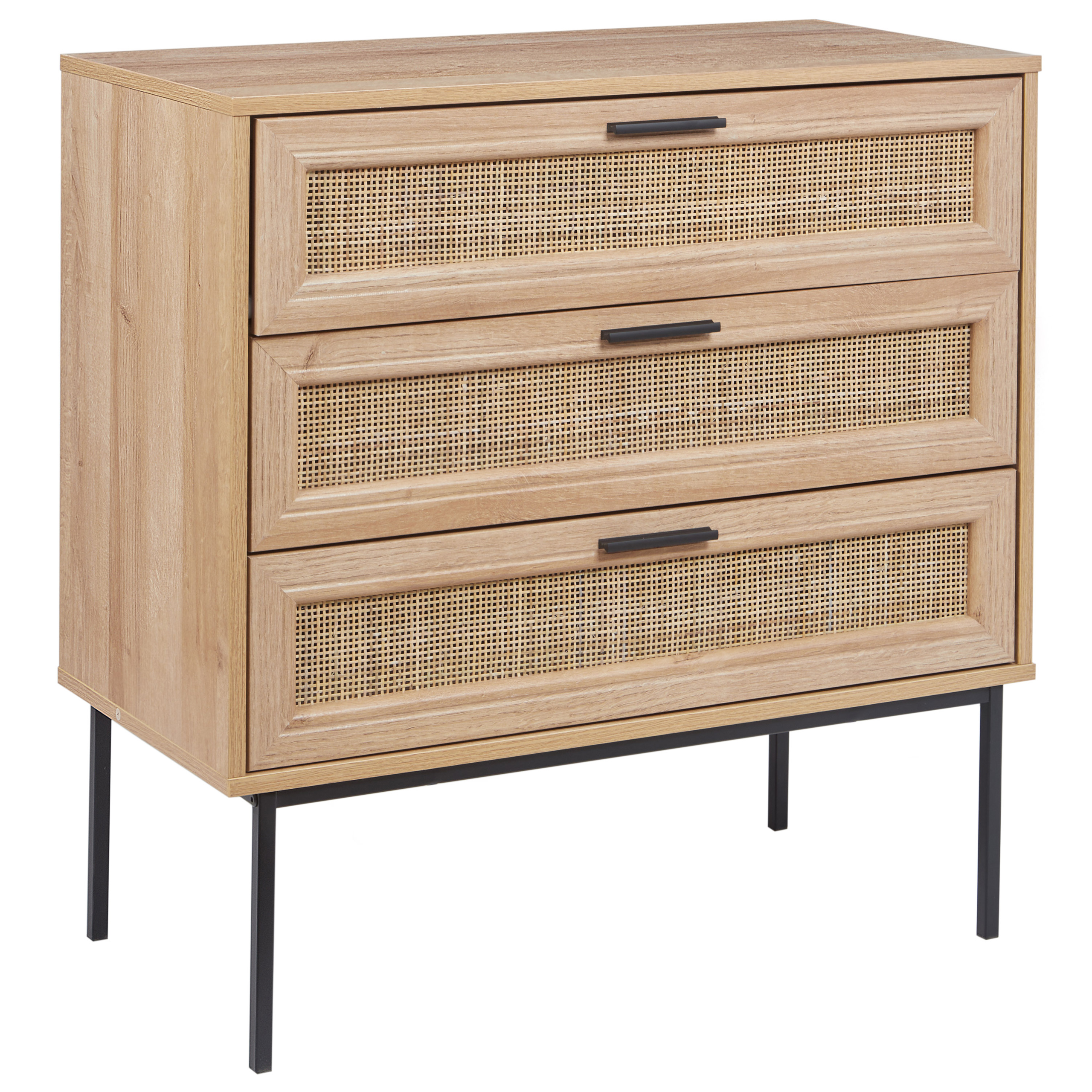3 skuffers commode PASCO Lysebrun