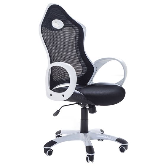 Kontorstol iCHAIR Sort/hvid