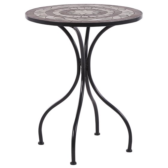 Bistro bord CARIATI 60 cm 60 cm Sort