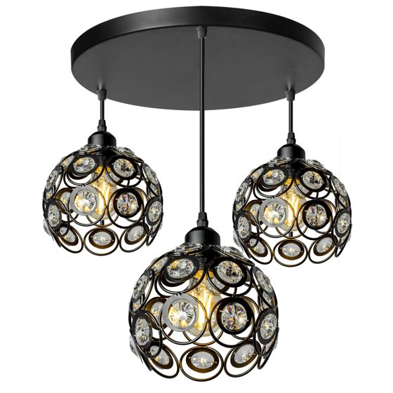 TOOLIGHT hængende loftlampe APP209-3CPR Sort 94,5x30x94,5cm