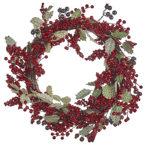 Julekrans PUROL 40 cm Rød