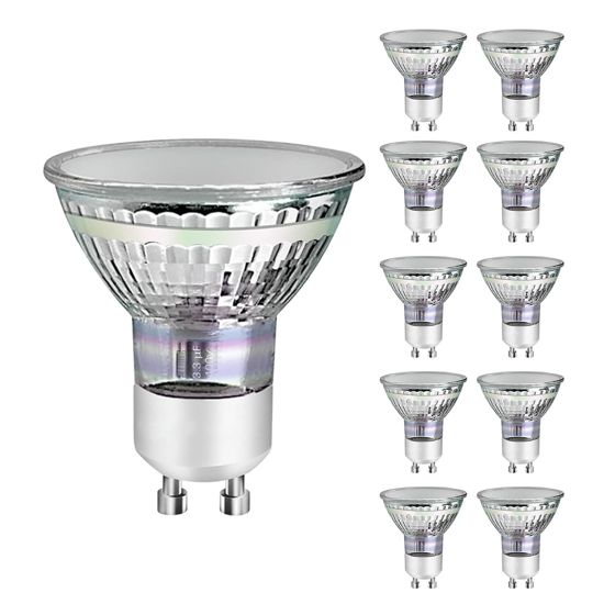 NETTLIFE 10 stk. GU10 LED-pærer varm hvid 3W 30W, energisparepære 3000K, strålevinkel 110°