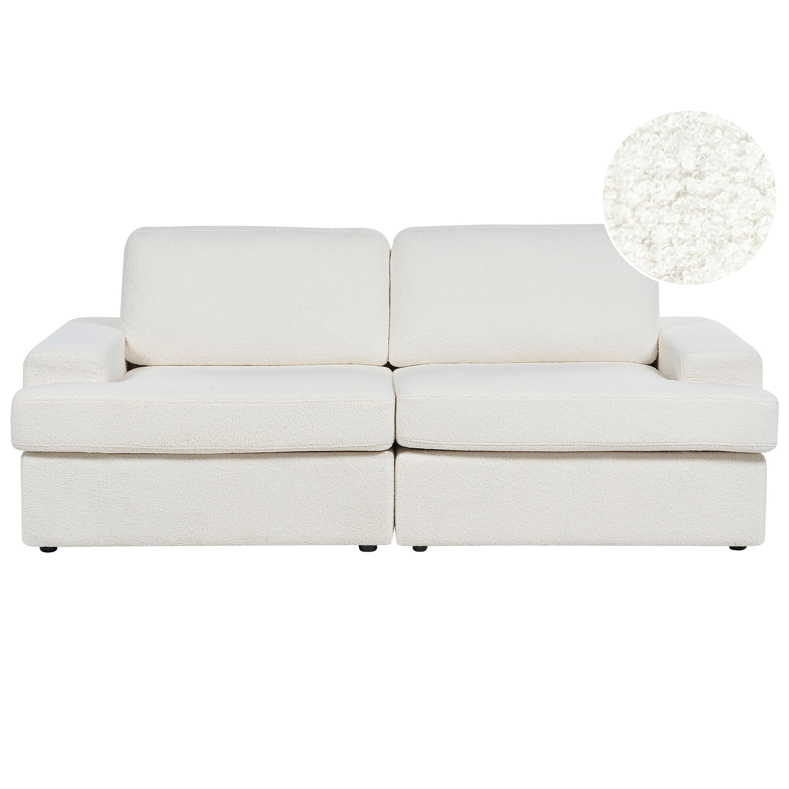 Sofa 3 personers ALLA Boucle Cremehvid