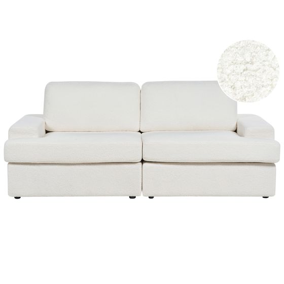 Sofa 3 personers ALLA Boucle Cremehvid