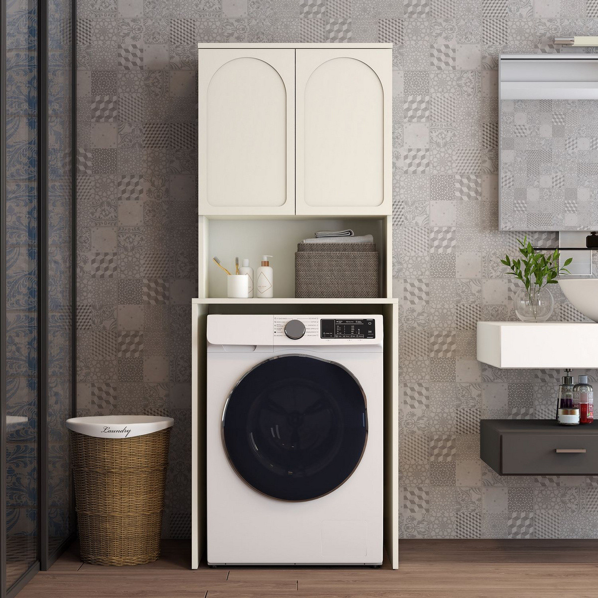 Norda Design Vaskemaskineskab Lyon 60 60 x 70 x 183 cm