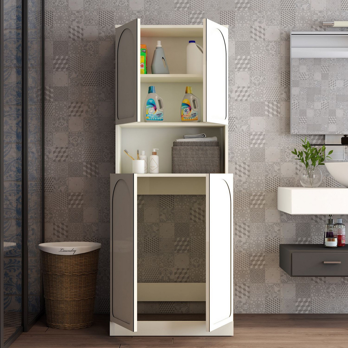 Norda Design Vaskemaskineskab Lyon 73 73 x 70 x 92 cm