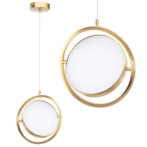 TOOLIGHT hængende loftlampe APP1791-CP LED Guld 148x25,5x25,5cm