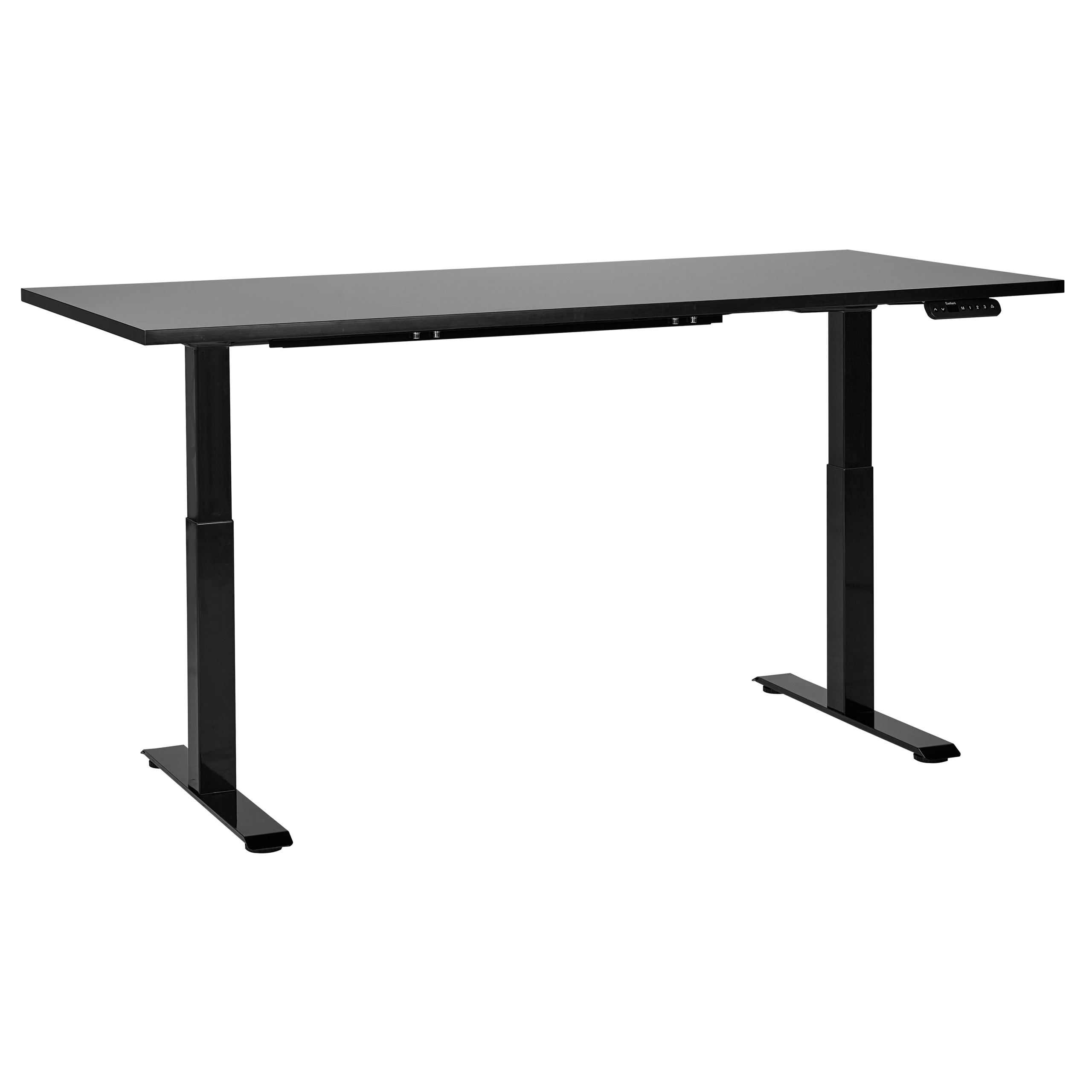 Elektrisk justerbart hæve sænkebord DESTINES 180 cm 80 cm Sort