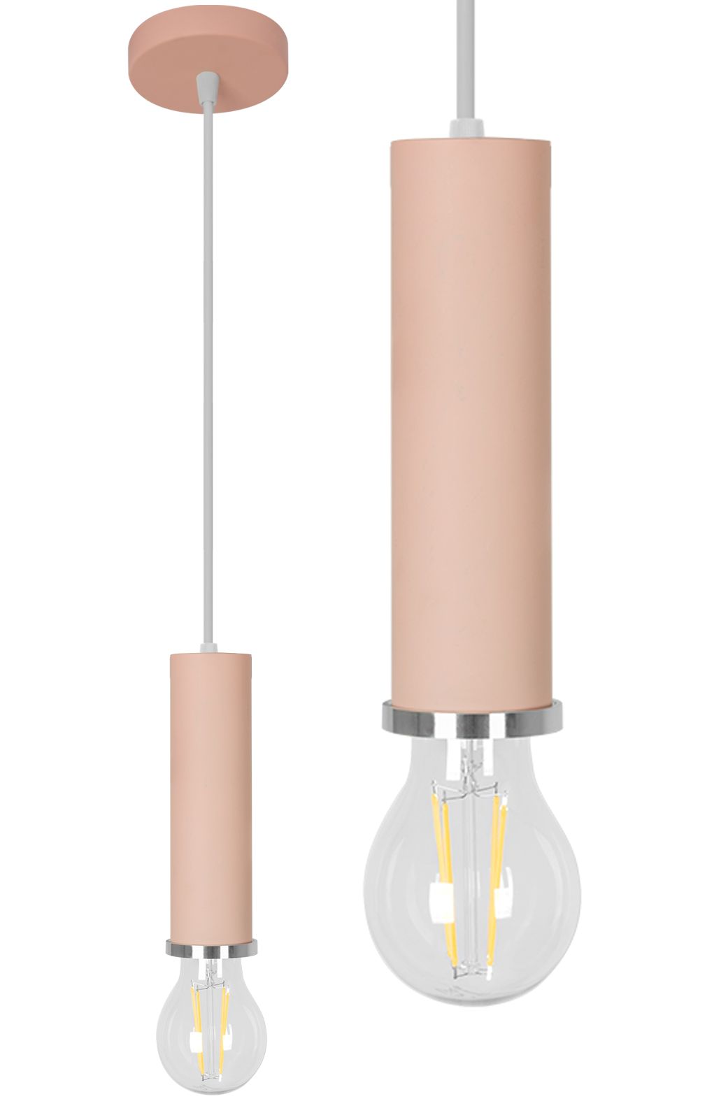 TOOLIGHT hængende loftlampe APP110-1CP A OSTI Rosaguld 16x10x16cm