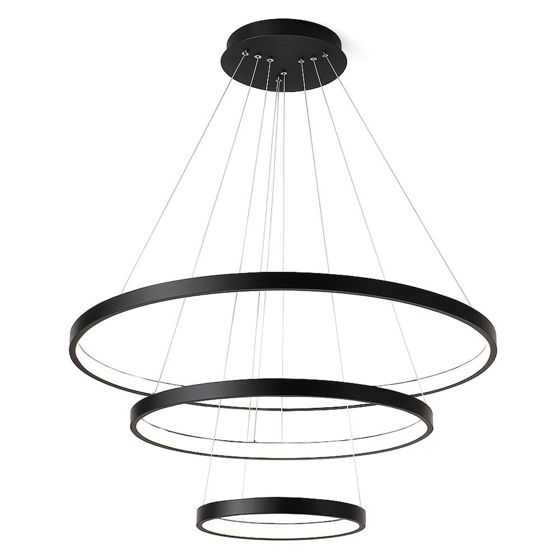 TOOLIGHT hængende loftlampe LHJ013-CP3 LED Sort 61x61x70cm