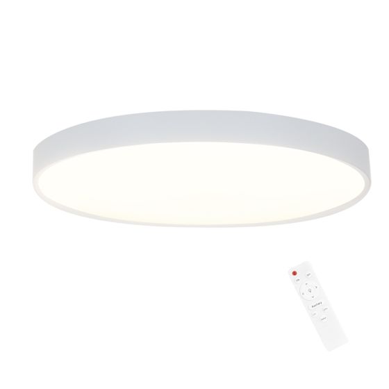 NETTLIFE Sort, dæmpbar, LED-panel, 30W, IP44 rund, 28 x 2,5 cm, stue Loftlampe, dæmpbar Med fjernbetjening