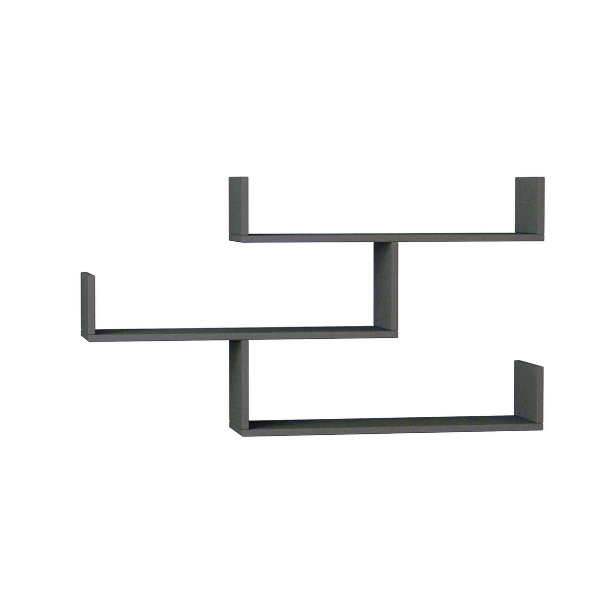 Norda Design Moderne væghylde, 120 x 67 x 22 cm | 100% melaminbelagt, 18 mm tyk | stilfuldt og funktionelt