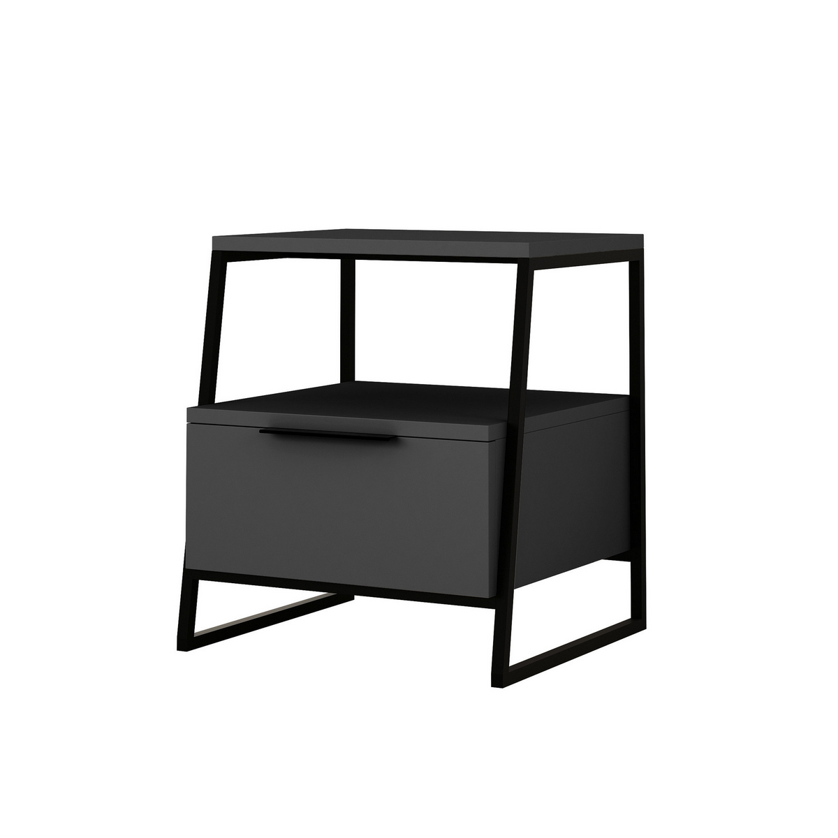 Norda Design Moderne natbord, 45x50x40 cm, 100% melaminbelagt, soft-close hængsler, stilfuldt og funktionelt