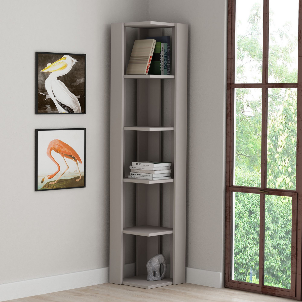 Norda Design Bogreol Nati Corner 31.8 x 31.8 x 160.8 cm