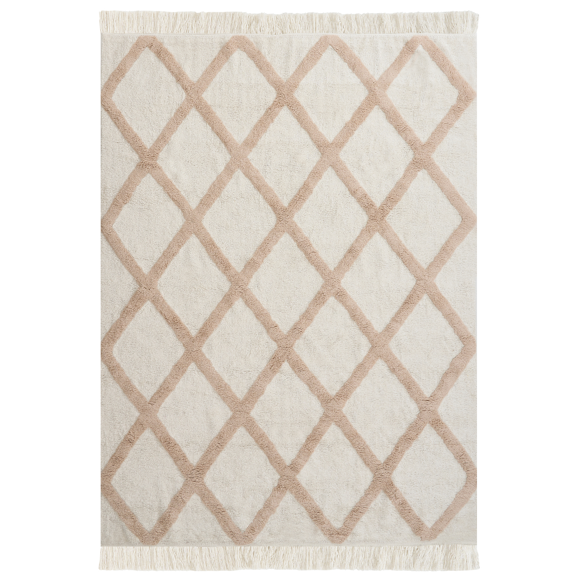 Børnetæppe PUNSARI Beige 160 x 230 cm Bomuld