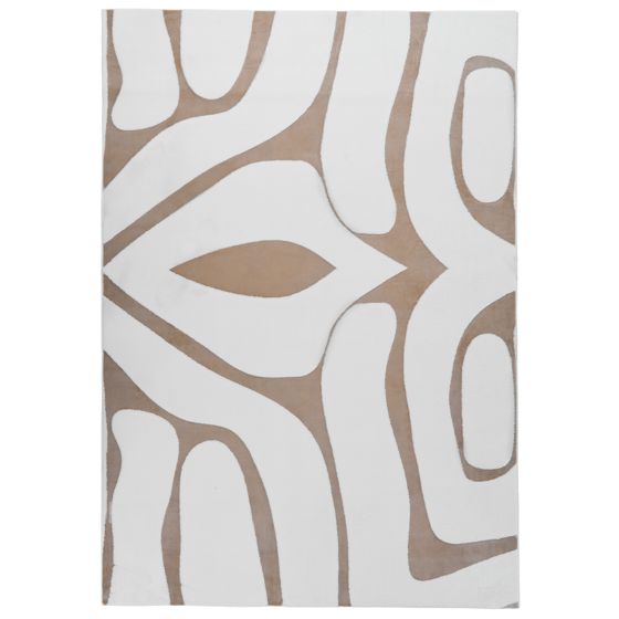 Gulvtæppe HARTZ Beige/Hvid 160 x 230 cm