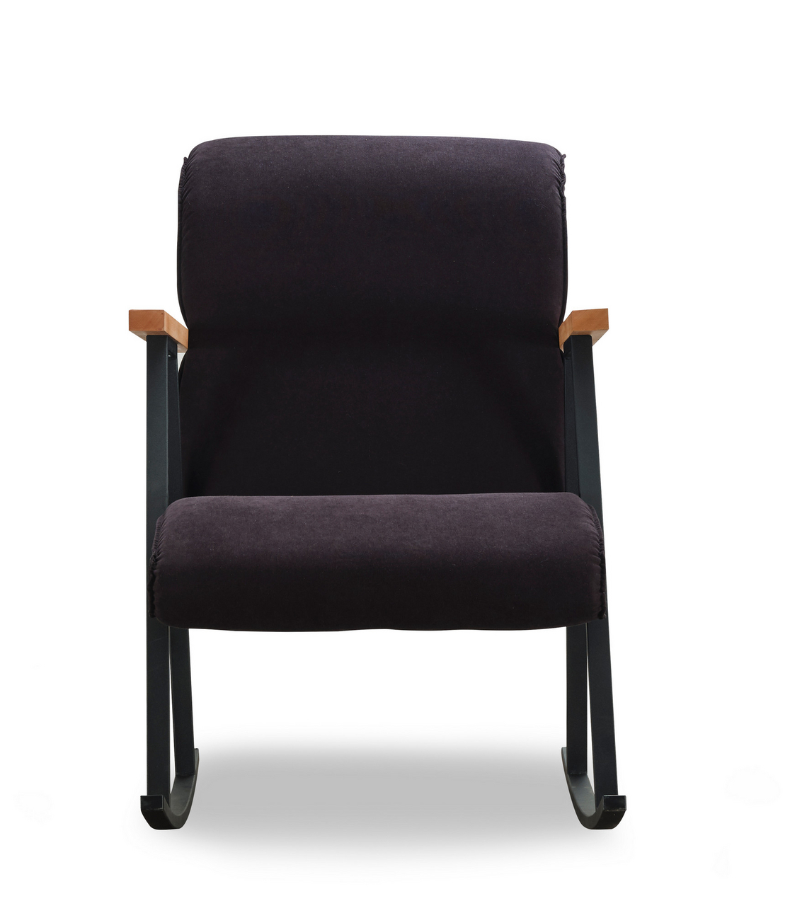 Norda Design Moderne gyngestol, metalramme, let rengørligt bomuldsforet stof, 96 cm højde | stilfuldt og holdbart design til hjem og hotel