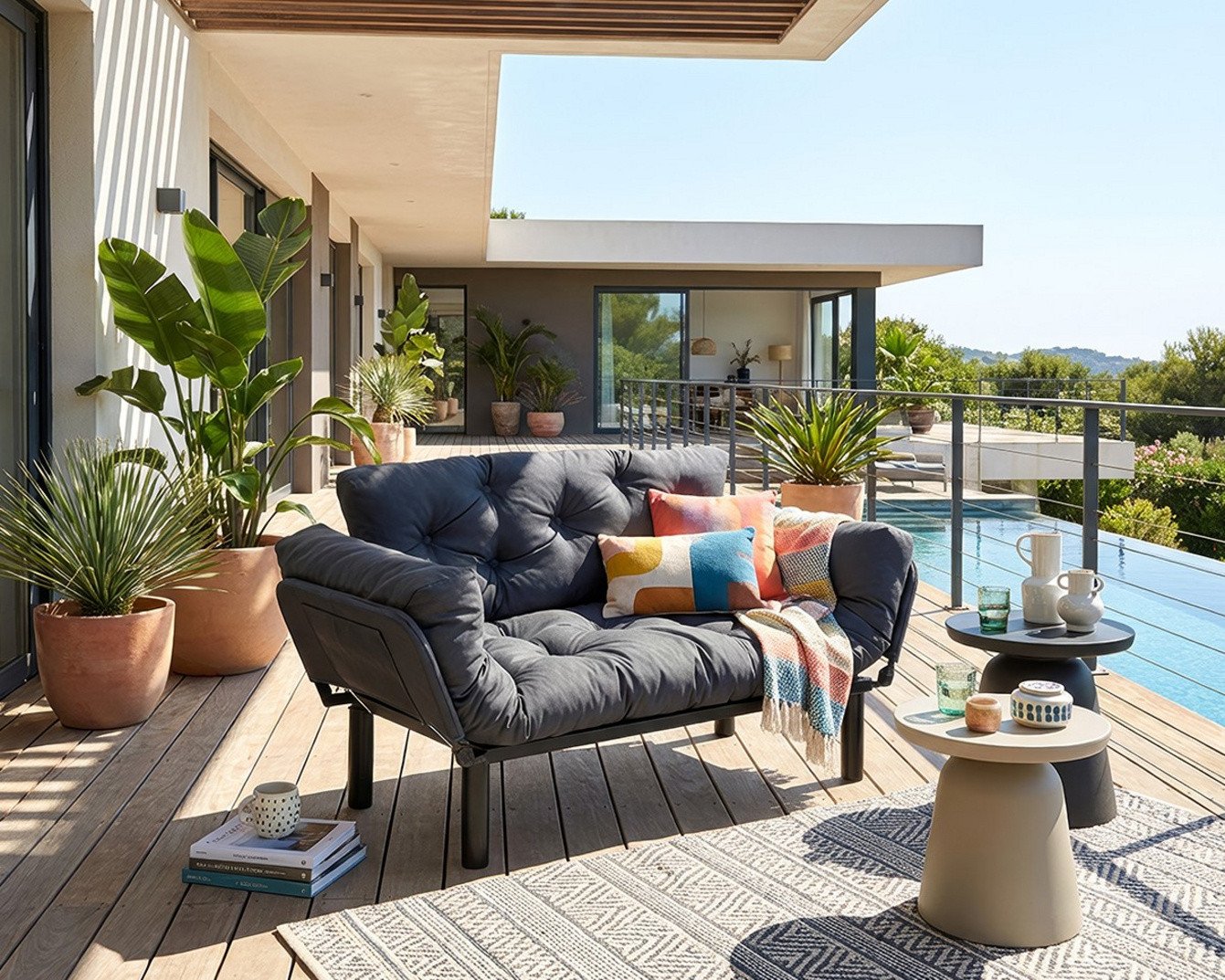 Norda Design 2-personers sovesofa til haven Nitta Outdoor Double 70 x 150 x 85 cm