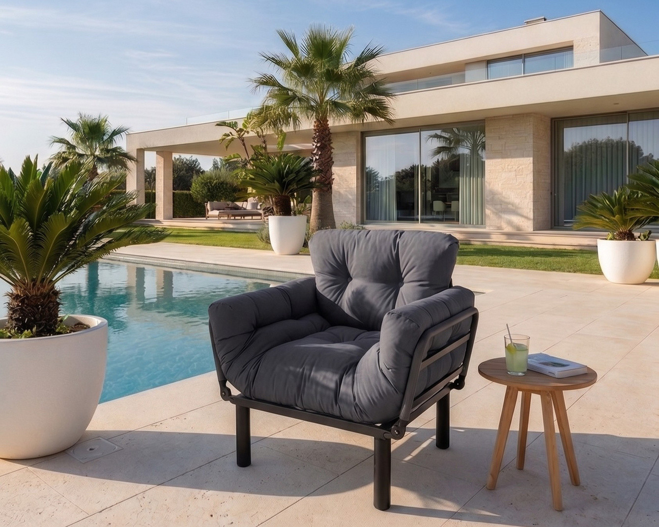 Norda Design 1-personers sovesofa til haven Nitta Outdoor Single 70 x 95 x 85 cm