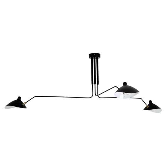 TOOLIGHT loftlampe APP569-3C Sort 145x145x60cm