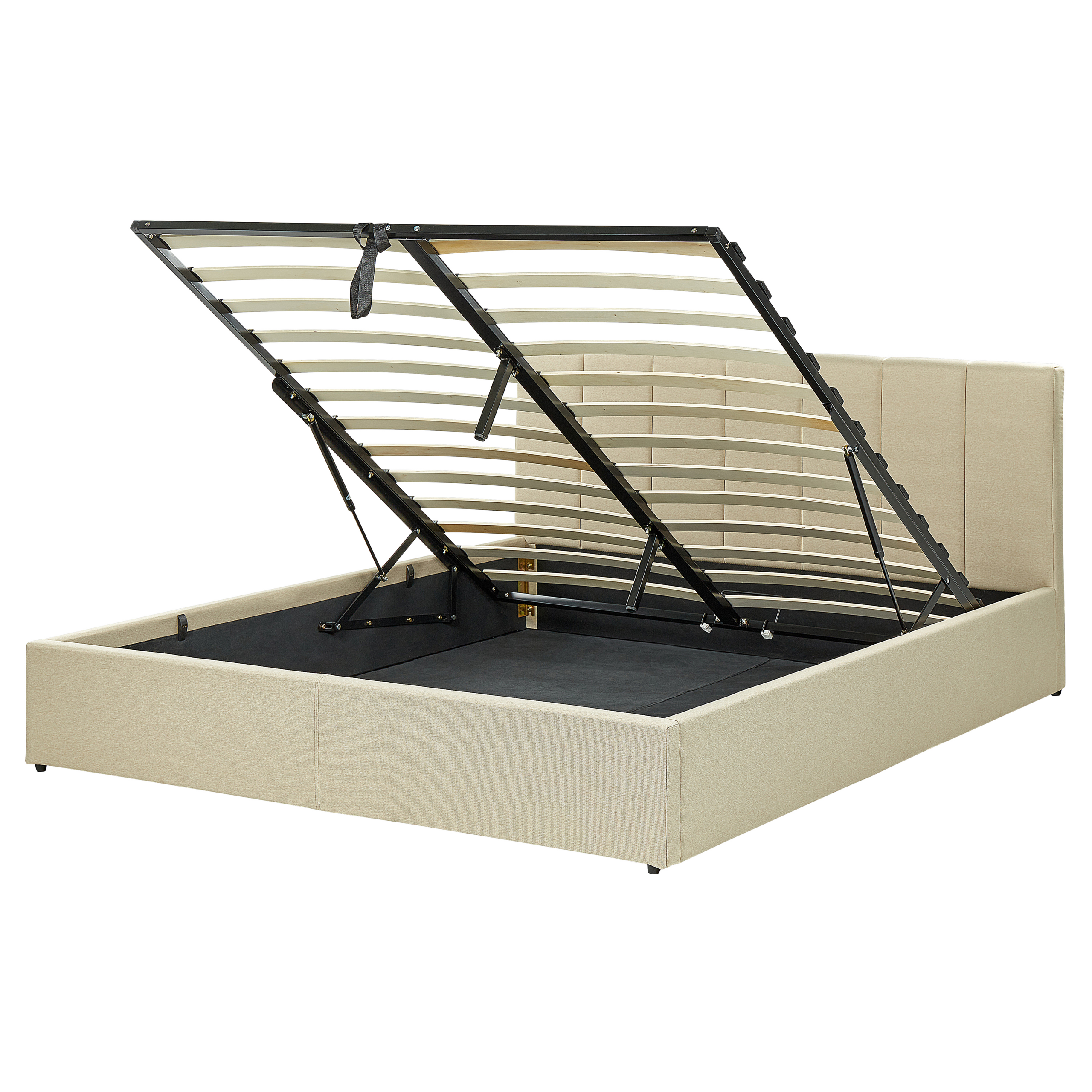 Seng med opbevaring DREUX Beige 160 x 200 cm