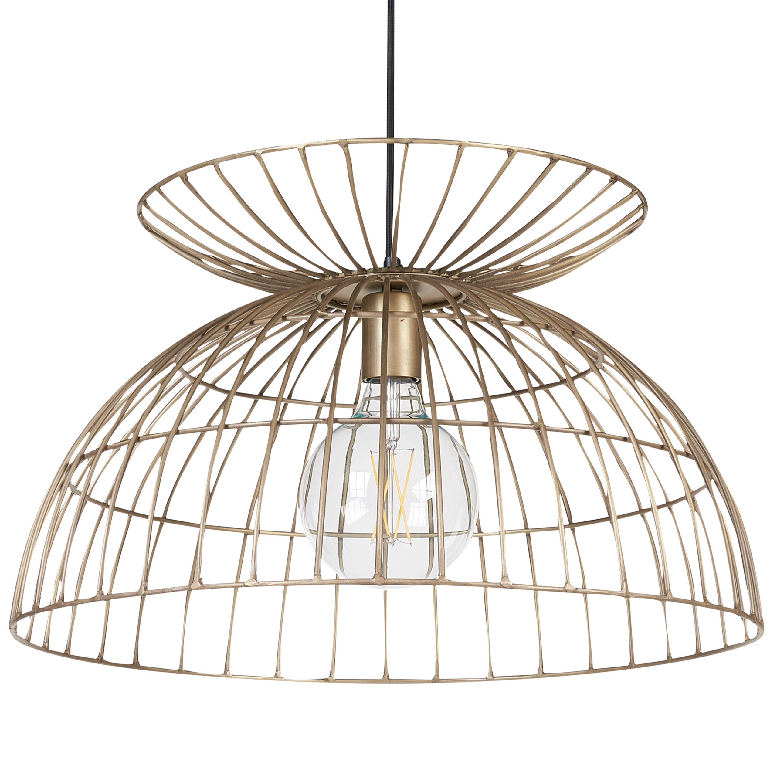 Loftlampe MAHANADI Metal Messing
