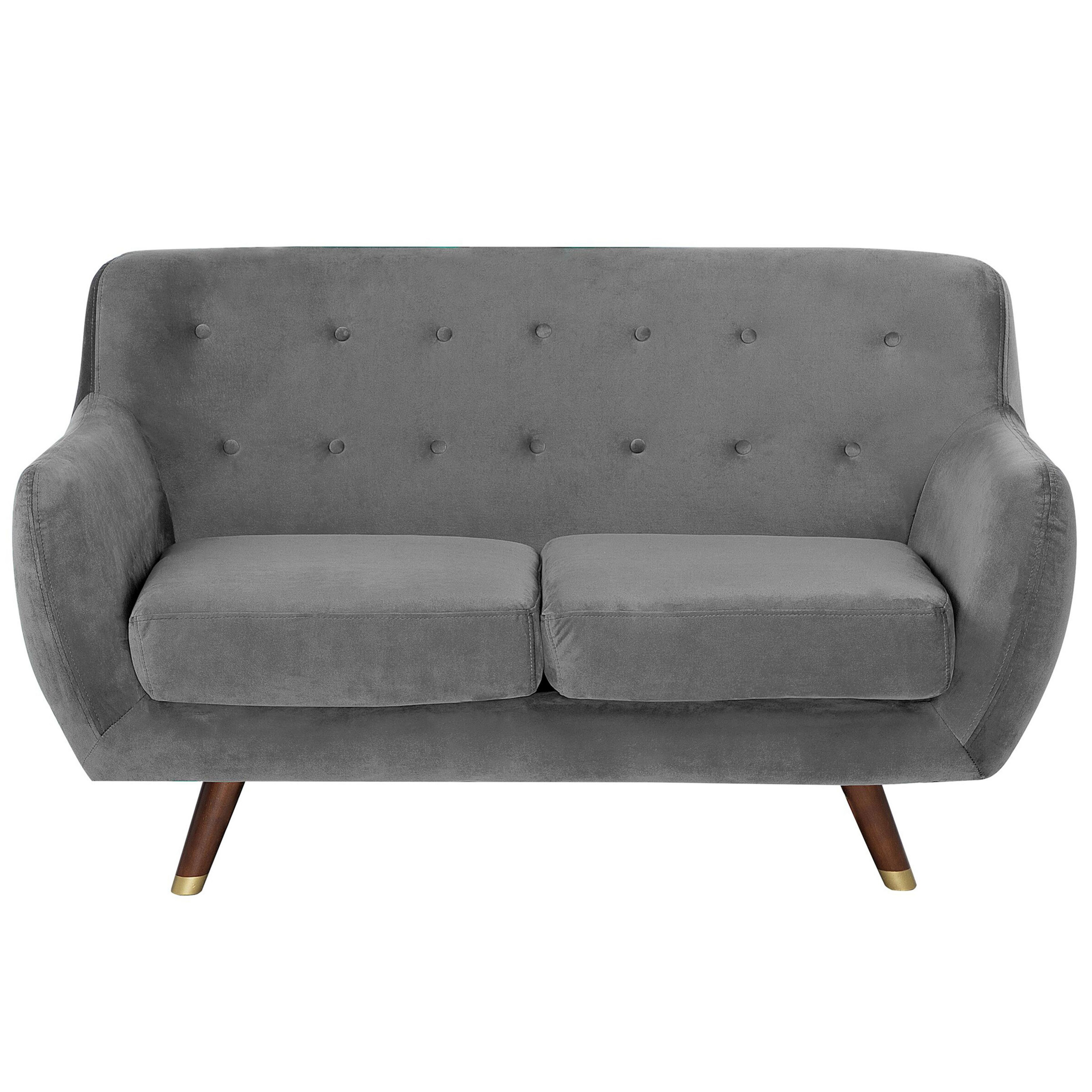 Sofa 2 personers BODO Velour Grå