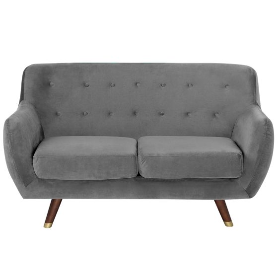 Sofa 2 personers BODO Velour Grå