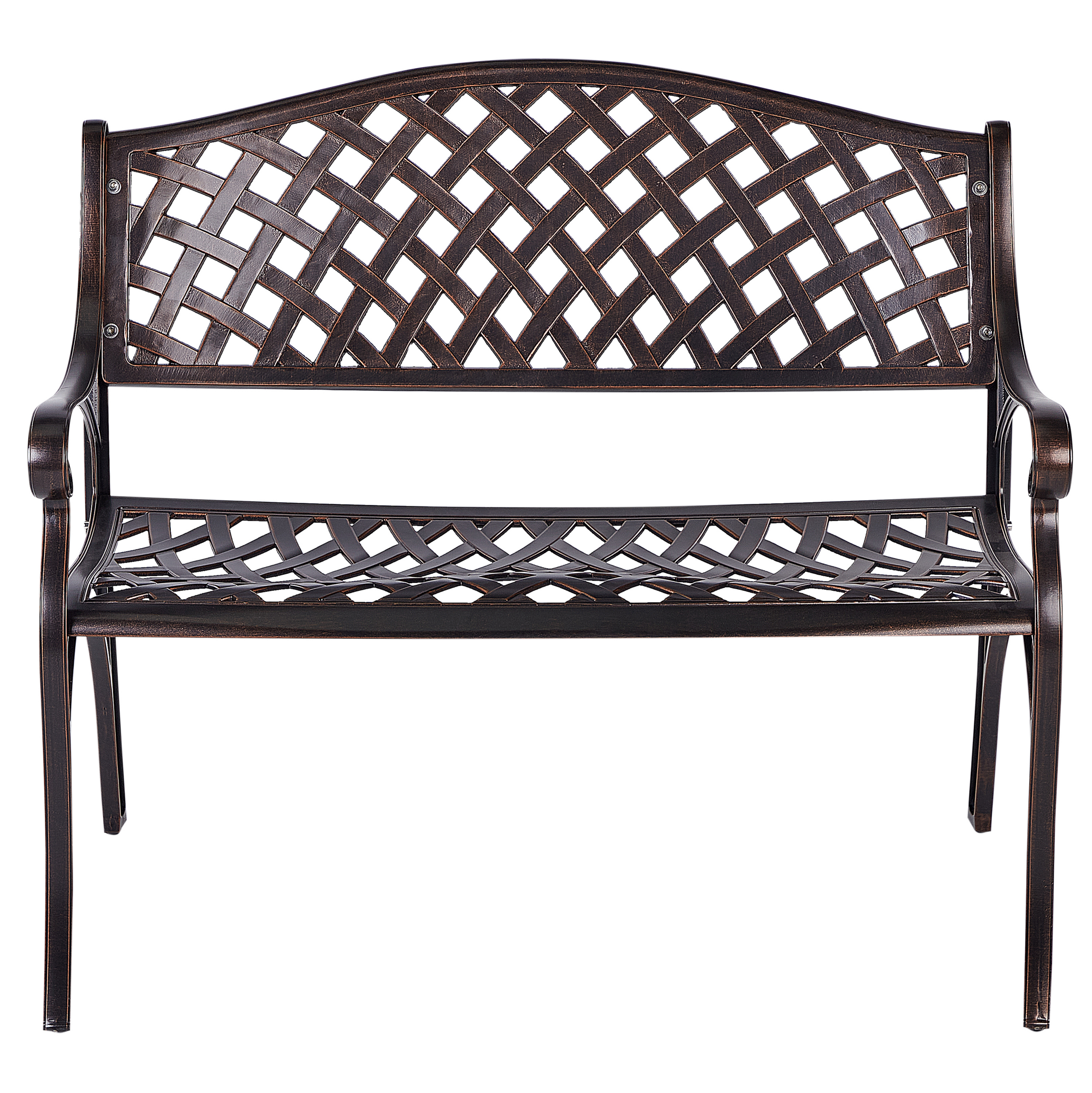 Havebænk STAGGIA 104 cm Metal Brun