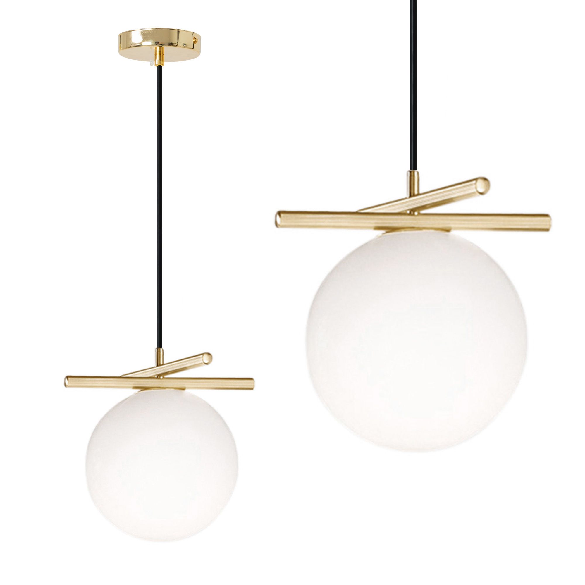 TOOLIGHT hængende loftlampe APP1667-1CP Guld 20,5x18x20,5cm