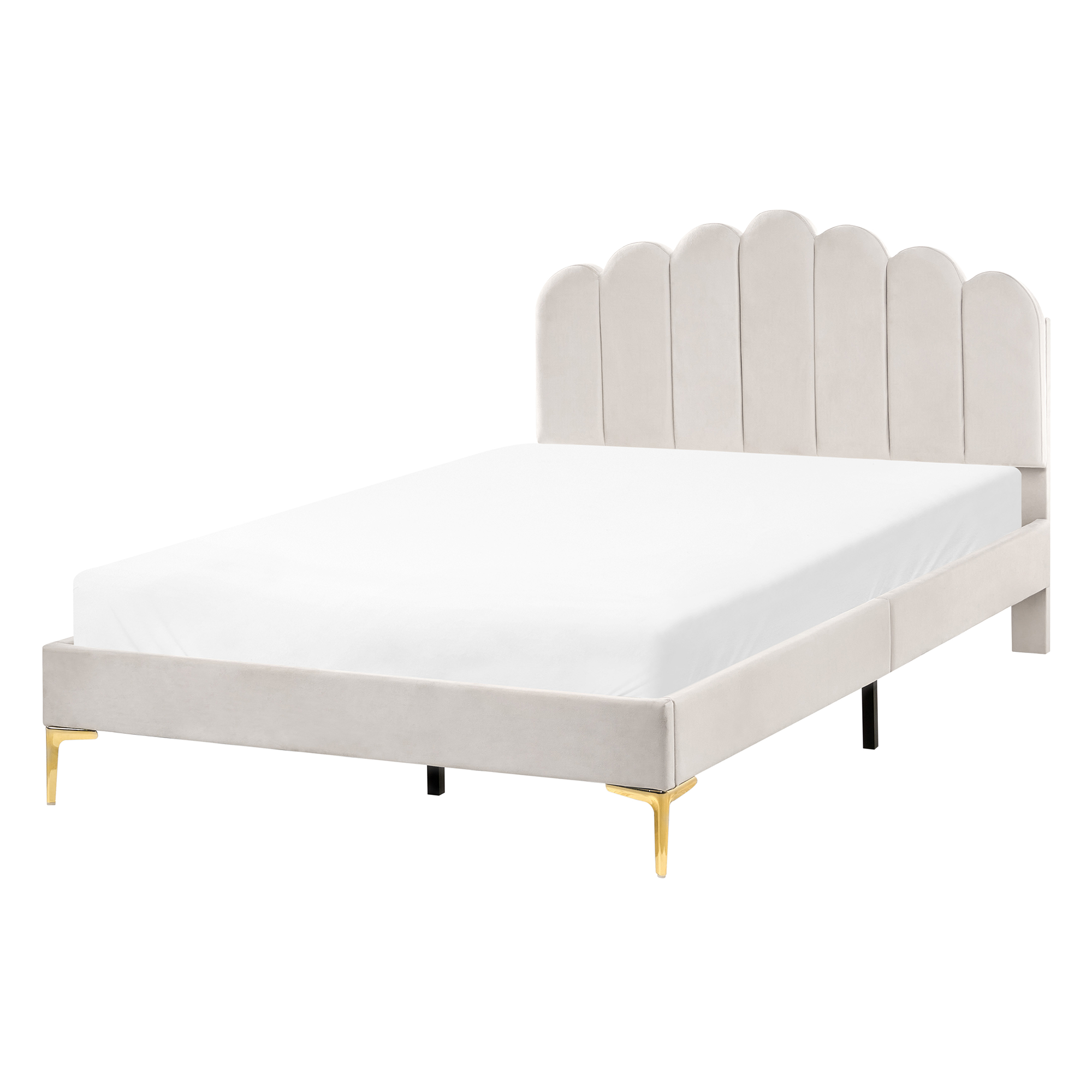 Seng Velour SAUVIAN 120 x 200 cm Cremehvid