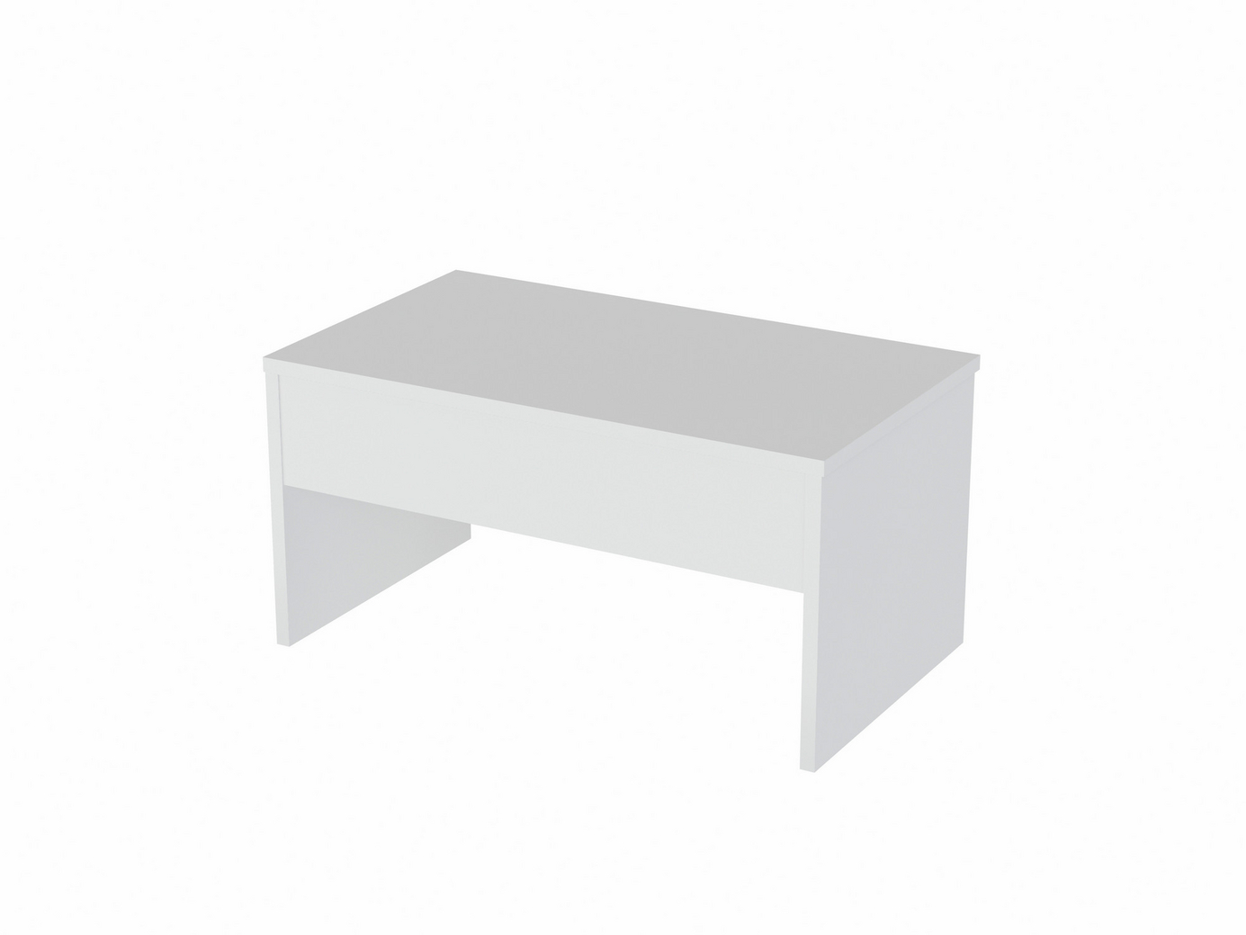 Norda Design Moderne hvid sofabord, 90 x 52 x 45 cm | 100% melaminbelagt spånplade, 18 mm tyk | stilfuldt og funktionelt design