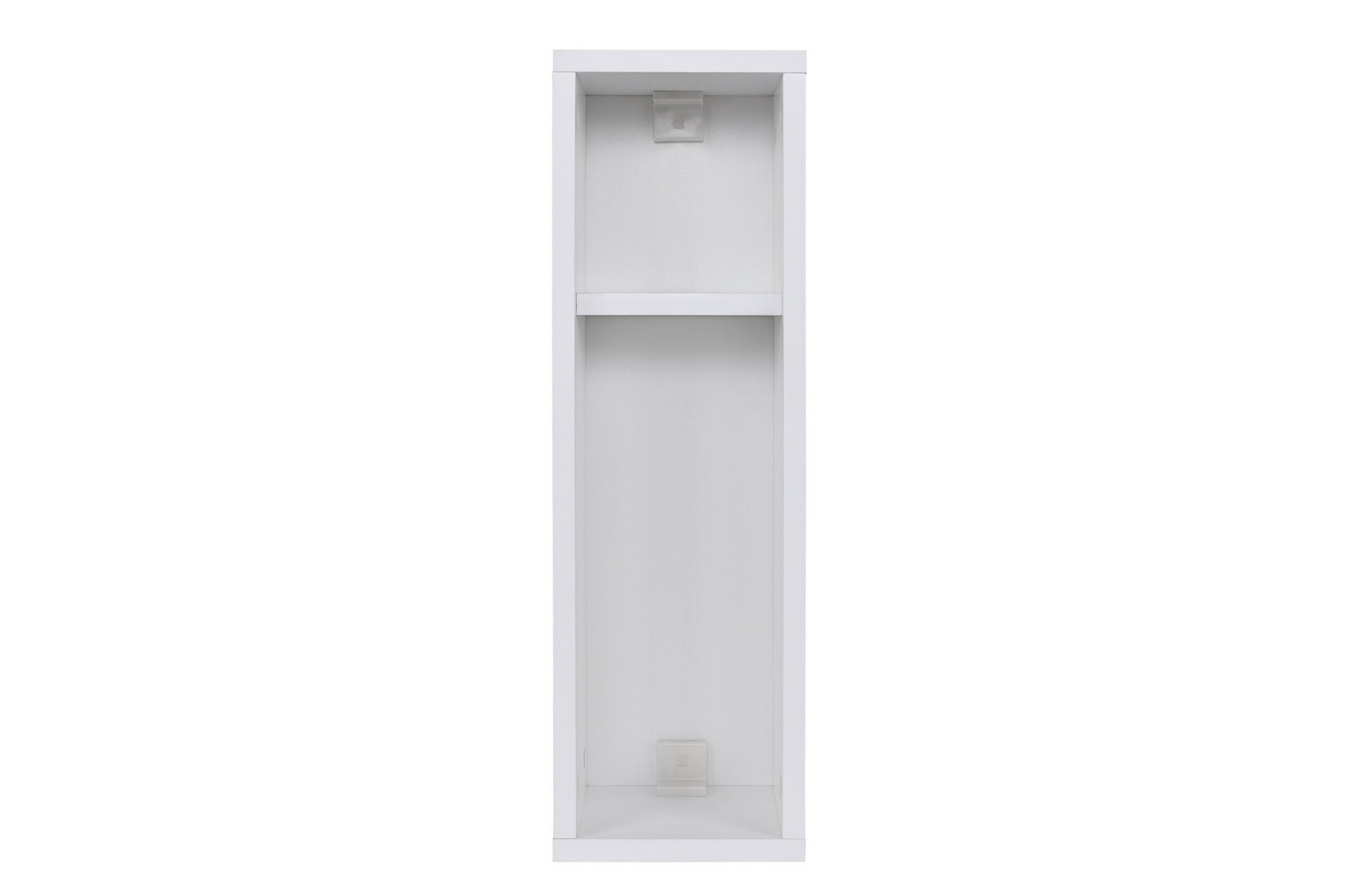 Norda Design Moderne hvid natbord, 100% melaminbelagt, 18mm tyk, vægmonterbar, 65x20x15 cm | stilfuldt og funktionelt