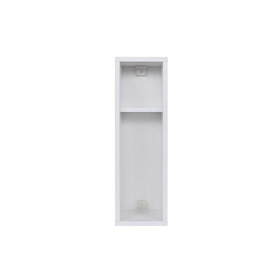 Norda Design Moderne hvid natbord, 100% melaminbelagt, 18mm tyk, vægmonterbar, 65x20x15 cm | stilfuldt og funktionelt