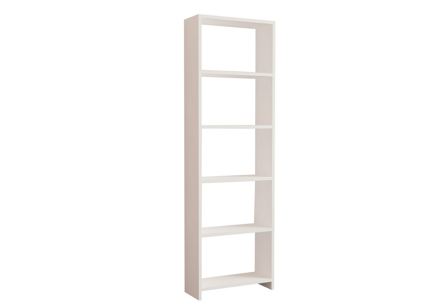 Norda Design Moderne hvid reol, 160 cm | 100% melaminbelagt spånplade, 18 mm tyk | vægmonterbar, stilfuld opbevaring