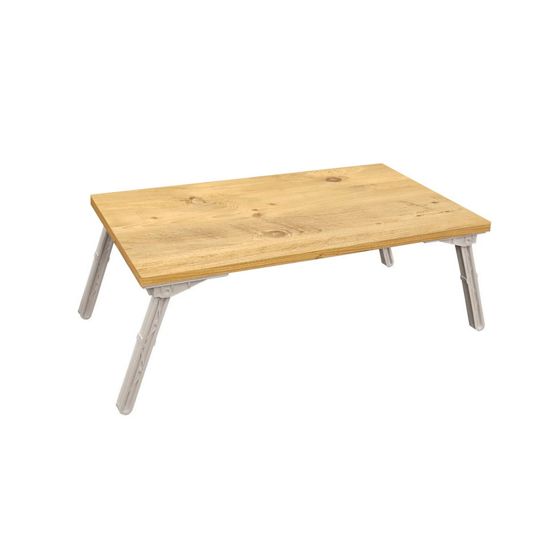 Norda Design Moderne stående laptopbord, Atlantic Pine og hvid, 60x24.5x35 cm | 100% melaminbelagt | multifunktionel