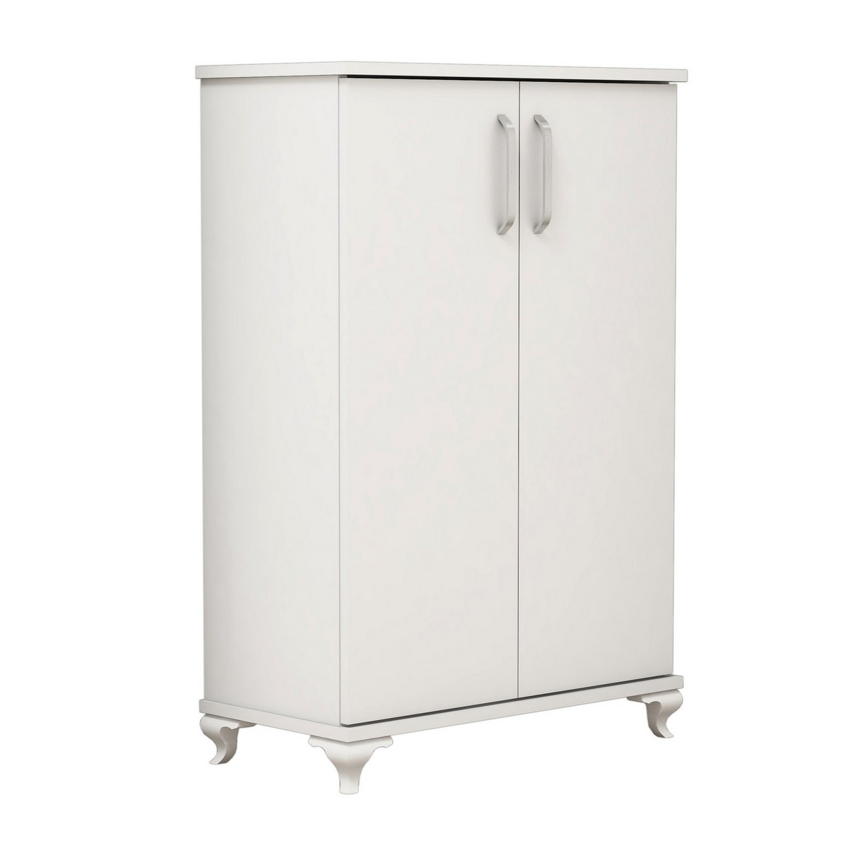 Norda Design Moderne hvid skoskab, 72 cm x 100 cm x 32.5 cm | 100% melaminbelagt, vægmonterbar, stilfuld design