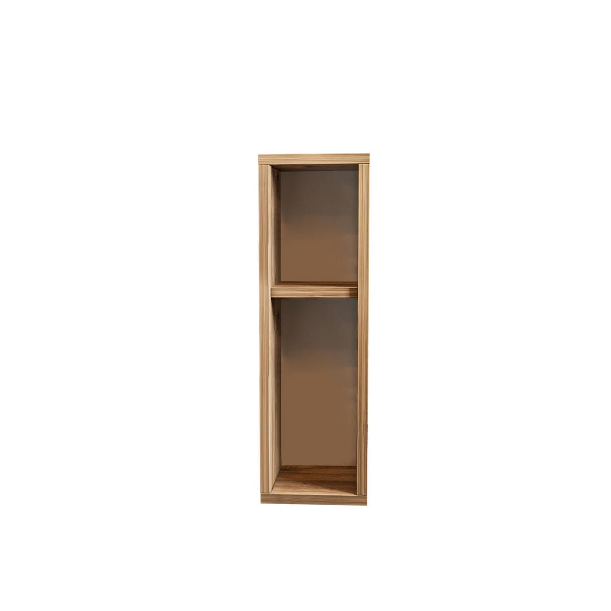 Norda Design Moderne fyrretræsnatbord, 100% melaminbelagt, 18mm tyk, 65x20x15 cm | elegant brun design til hjem