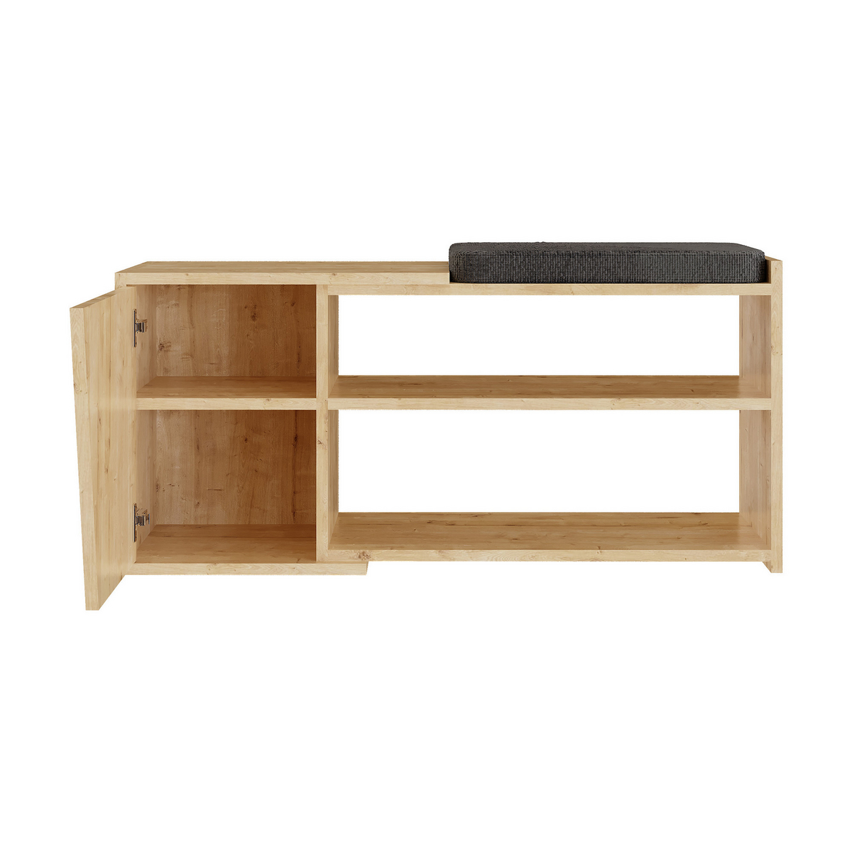 Norda Design Moderne eg skoskab, 104 cm | 100% melaminbelagt, 18 mm tyk, soft-close hængsler, vægmonterbar